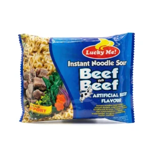 Tăiței instant cu aromă de vită Lucky Me! Beef na Beef (Instant Noodle Soup) – 55 g
