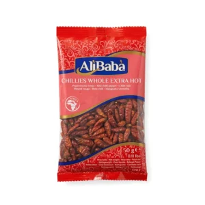 Ardei iute roșu întreg Alibaba (Chillies Whole Extra Hot) – 50 g