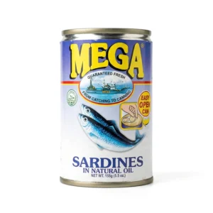 Sardine în ulei natural Mega (Sardines in Natural Oil) – 155 g