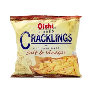 Snack din grâu Oishi Ribbed Cracklings (Salt & Vinegar) – 50 g