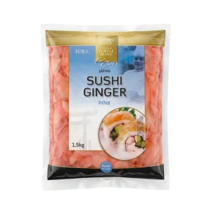 Ghimbir roz pentru sushi Golden Turtle Brand (Sushi Ginger Pink) – 1.5 kg