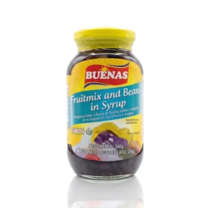 Mix de fructe și fasole în sirop Buenas (Fruitmix and Beans in Syrup) – 340 g